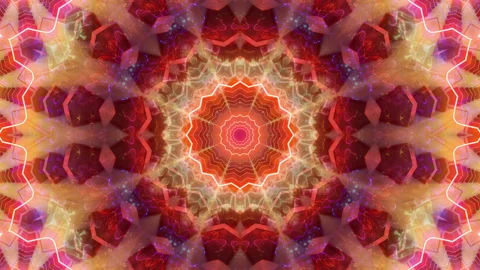 Mandala 3D Kaleidoscope seamless loop Psychedelic Stock Footage 171484029