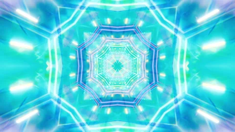 Mandala 3D Kaleidoscope seamless loop Psychedelic Stock Footage 262820139