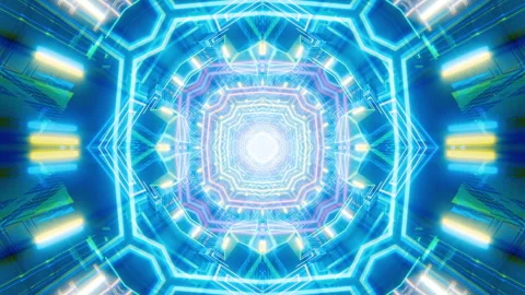 Mandala 3D Kaleidoscope seamless loop Psychedelic Stock Footage 262829203