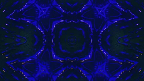 Mandala 3D Kaleidoscope seamless loop Psychedelic Stock Footage 268597336