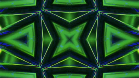 Mandala 3D Kaleidoscope seamless loop Psychedelic Stock Footage 268641633