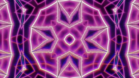 Mandala 3D Kaleidoscope seamless loop Psychedelic Stock Footage 268643079