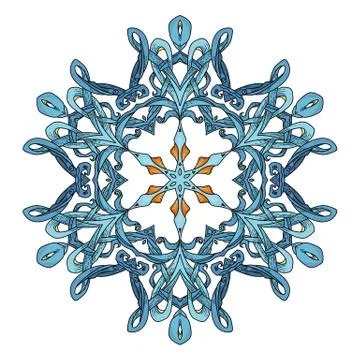 Mandala. Abstract decorative background. Islam, Arabic, oriental, indian Stock Illustration