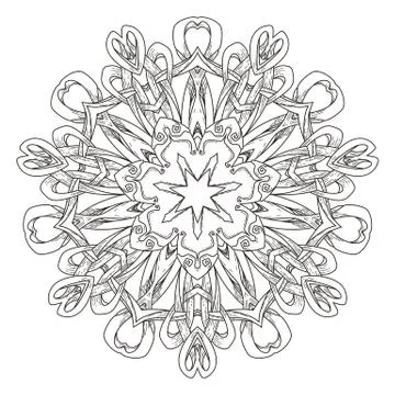 Mandala. Abstract decorative background. Islam, Arabic, oriental, indian, ott Stock Illustration