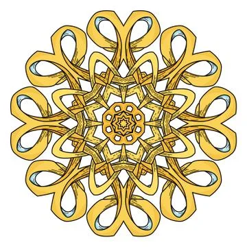 Mandala. Abstract decorative background. Islam, Arabic, oriental, indian, ott Stock Illustration