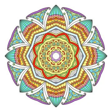 Mandala. Abstract decorative background. Islam, Arabic, oriental, indian, ott Stock Illustration