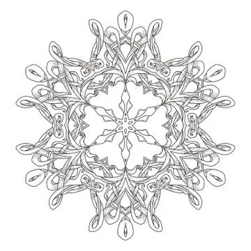 Mandala. Abstract decorative background. Islam, Arabic, oriental, indian, ott Stock Illustration