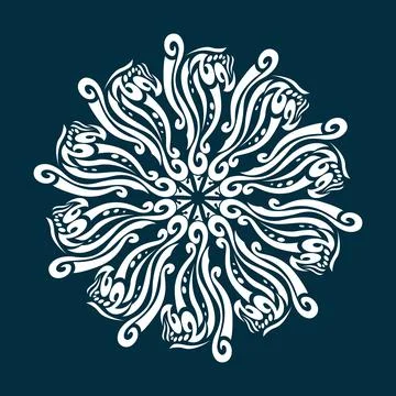 Mandala Abstract Design Dinamic Illustrazione stock