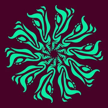 Mandala Abstract Design Light Illustrazione stock