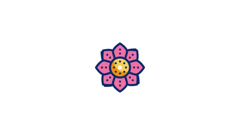 Mandala Animated Icon Stock Footage 320343301