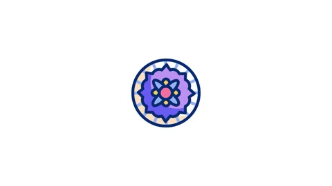 Mandala Animated Icon Stock Footage 320343302