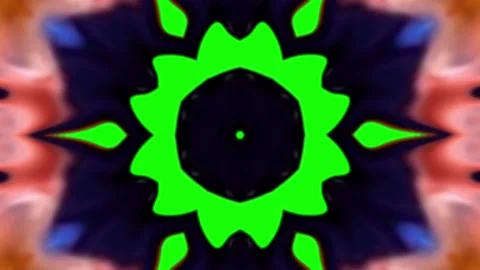 Mandala animation. Green screen Stock Footage 260591782