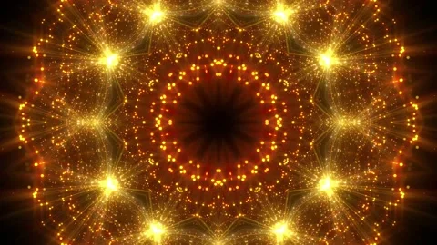 Mandala art animation background. Loopable kaleidoscope floral footage. Stock Footage 175817946