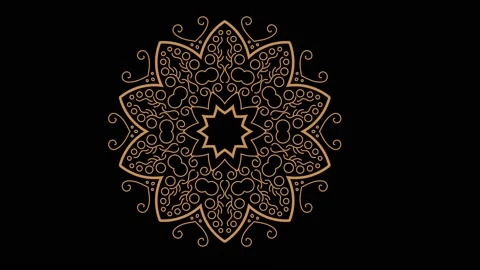 Mandala art background motion animation ... | Stock Video | Pond5