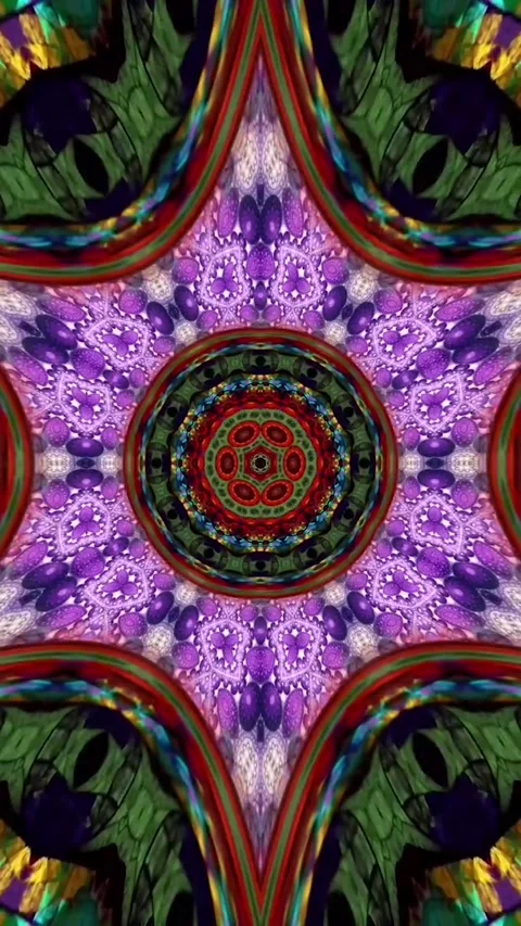 Mandala Art Colorful Circular Pattern With Many Different Colors Video Stock Footage 330767150