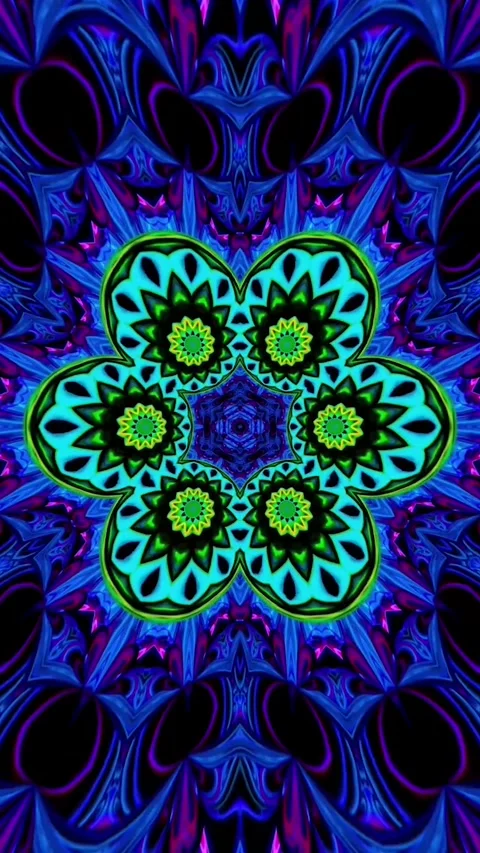 Mandala Art Colorful Circular Pattern With Many Different Colors Video Stock Footage 330767266