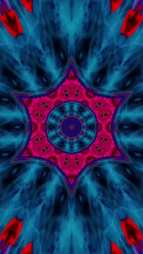 Mandala Art Colorful Circular Pattern With Many Different Colors Video Stock Footage 330767337