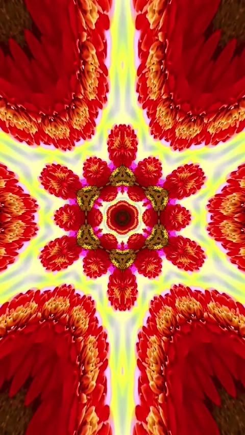 Mandala Art Colorful Circular Pattern With Many Different Colors Video Stock Footage 330767419