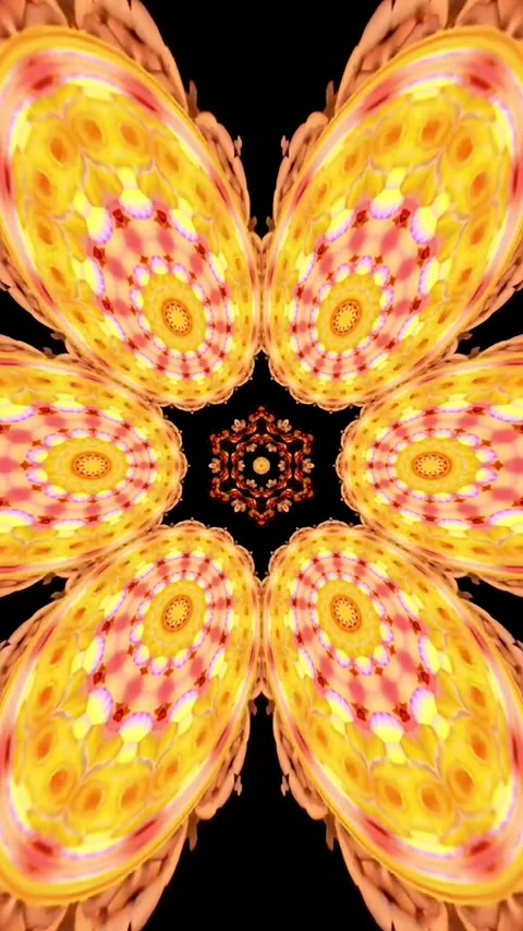 Mandala Art Colorful Circular Pattern With Many Different Colors Video Stock Footage 330767506