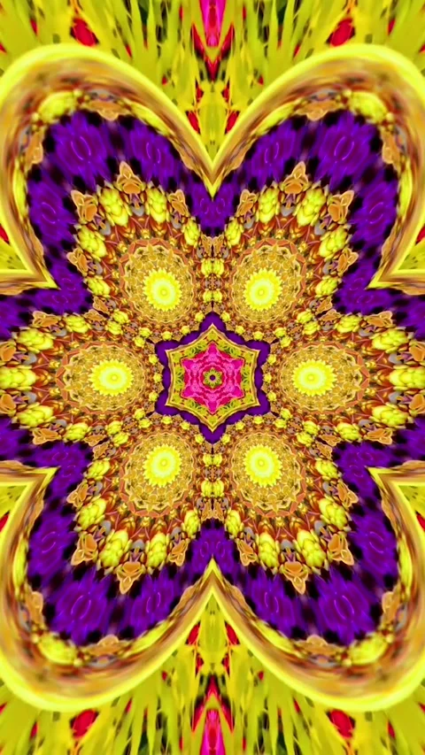 Mandala Art Colorful Circular Pattern With Many Different Colors Video Stock Footage 330767624
