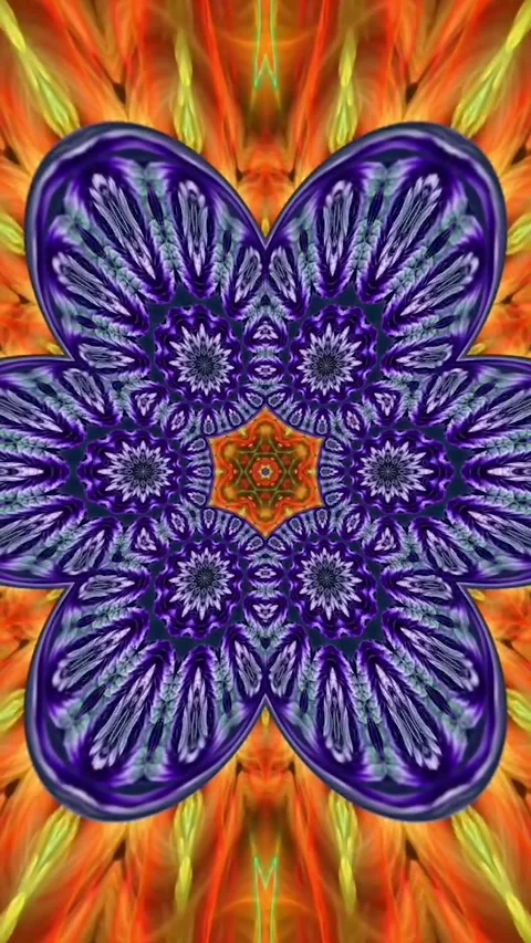 Mandala Art Colorful Circular Pattern With Many Different Colors Video Stock Footage 330767743