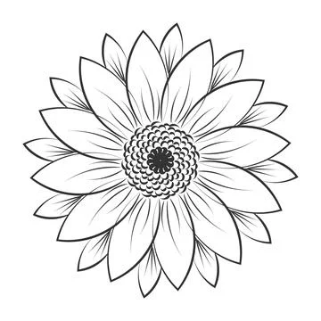 Mandala Art design in circle Stock Illustration