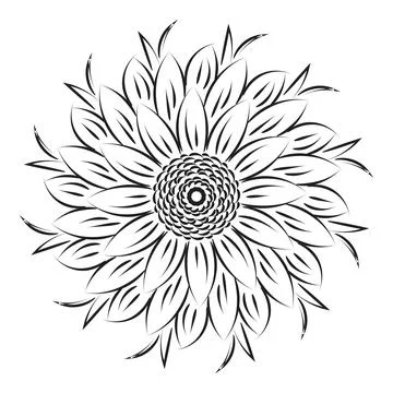 Mandala Art design in circle. Stock Illustration