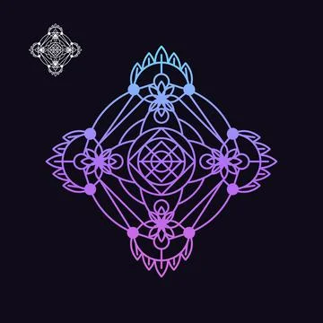 Mandala art Illustrazione stock
