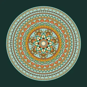 Mandala Art Pattern Eps Vector 스톡 일러스트
