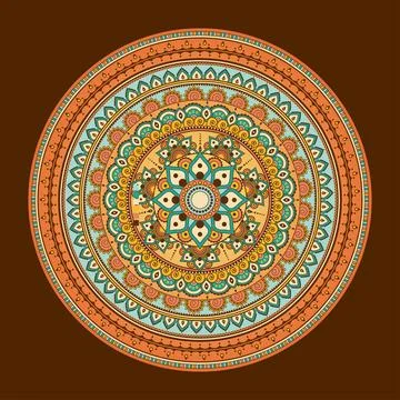 Mandala Art Pattern Eps Vector Illustrazione stock