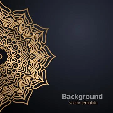 Mandala Artwork With Deep Tone And Elegant Reflection Effect 스톡 일러스트