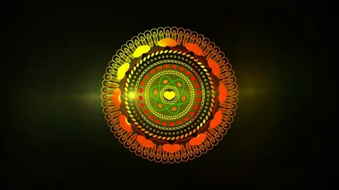 Mandala For Attracting Love Stock Footage 127655601