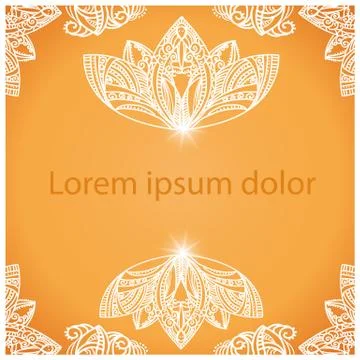 Mandala background for design or text Stock Illustration