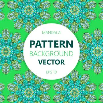 Mandala background. Vector vintage ethnic pattern for print. Islam, Arabic, I イラスト素材