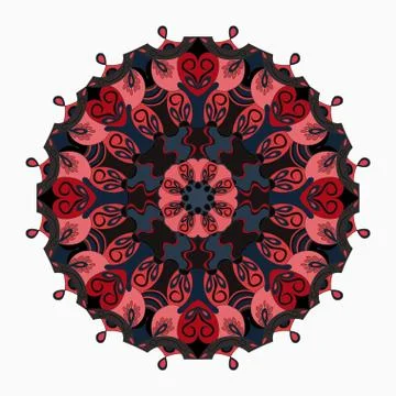Mandala. beautiful Vintage elements. vector illustration Stock Illustration