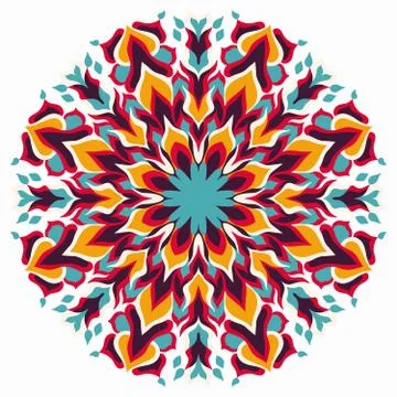 Mandala. beautiful Vintage elements. vector illustration Stock Illustration