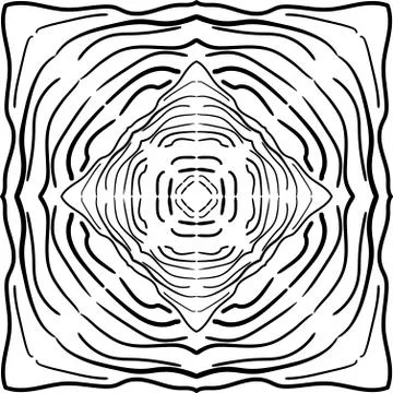 Mandala Black and White Pattern. Vintage decorative elements. Hand drawn back Stock Illustration