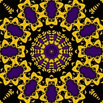 Mandala boho hand drawn seamless pattern vector illustration Stock Illustration