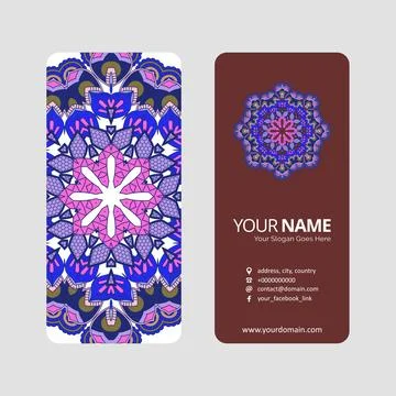Mandala brochure design vector 스톡 일러스트