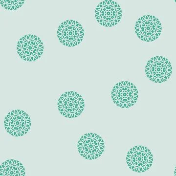 Mandala buddhism glyph seamless pattern 스톡 일러스트