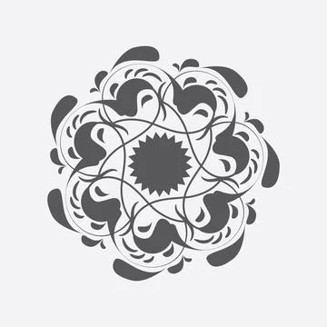 Mandala circle ornate pattern for your design. Stock Illustration
