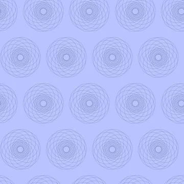 Mandala circle purple, seamless pattern with fantasy geometric shape イラスト素材