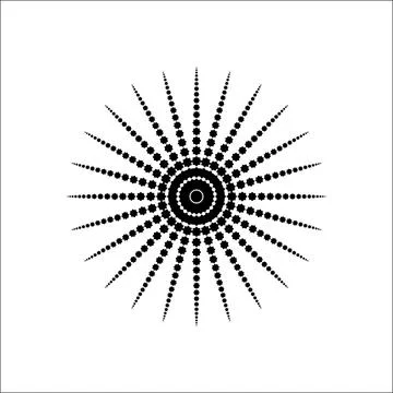 Mandala, Circle Shape made from Eight Point Star Shape. Vector Illustration- Illustrazione stock