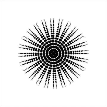 Mandala, Circle Shape made from Eight Point Star Shape. Vector Illustration- Illustrazione stock