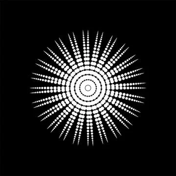 Mandala, Circle Shape made from Eight Point Star Shape. Vector Illustration Illustrazione stock