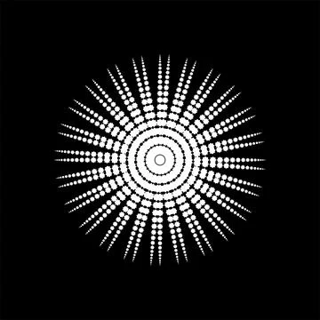 Mandala, Circle Shape made from Eight Point Star Shape. Vector Illustration Illustrazione stock