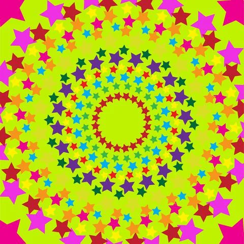 Mandala Circle Of Stars Stock Illustration