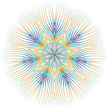 Mandala circular pattern Illustrazione stock