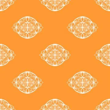 Mandala colorful background. Seamless pattern with ornamental elements. Illustrazione stock