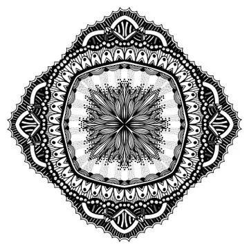 Mandala for coloring book Stock Illustration